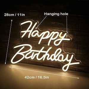 Néon “Happy Birthday”