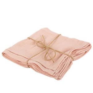 Serviette Gaze de coton Rose