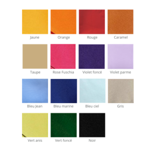 Serviette couleur