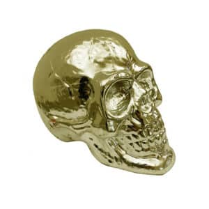Tête de mort PVC Or