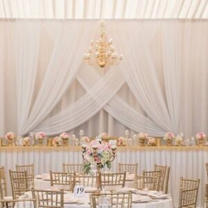 Fond Photo Rideaux blancs croisés